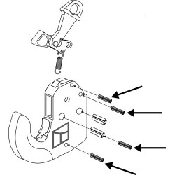 Goupille de serrage 4 pcs