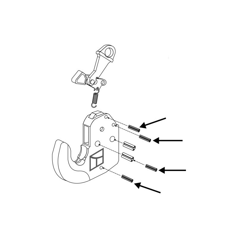 Goupille de serrage 4 pcs