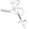 Rivet pour crochets automatiques, modèle récent