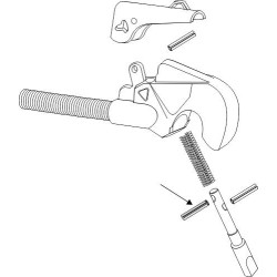 Rivet pour crochets automatiques, modèle récent