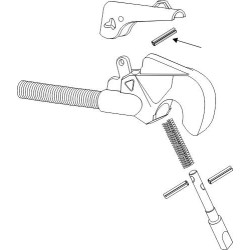 Rivet pour crochets automatiques, modèle récent
