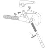 Rivet pour crochets automatiques, ancien modèle