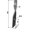 Couteau de herses pour Dyna-Drive, droit - Bomford - 03961.09