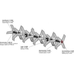 Herses à bêches rotatives traînées droite - 2120