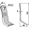 Couteau-Y 160x40mm - Nobili