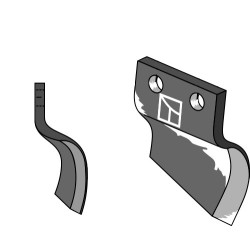 Couteau pour fossoyeuse - modèle droite - Oosterlaan - S.T. RE