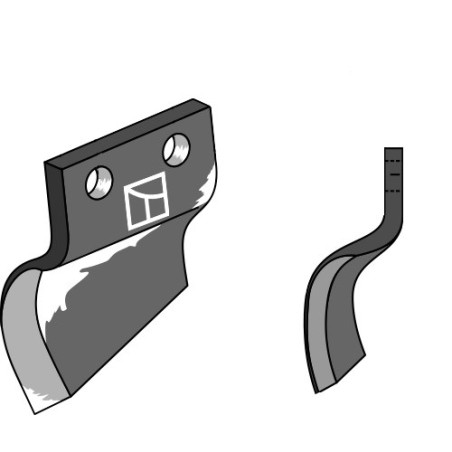 Couteau pour fossoyeuse - modèle gauche - Oosterlaan - S.T. LI