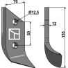 Couteau pour fossoyeuse - droit - Dondi - 607041