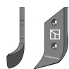 Couteau pour fossoyeuse - gauche - Dondi - 607040