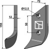 Couteau pour fossoyeuse - gauche - Dondi - 607040