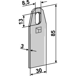 Couteau de scarificateur