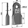 Fléau 155x60mm, droit - Röll - 650324