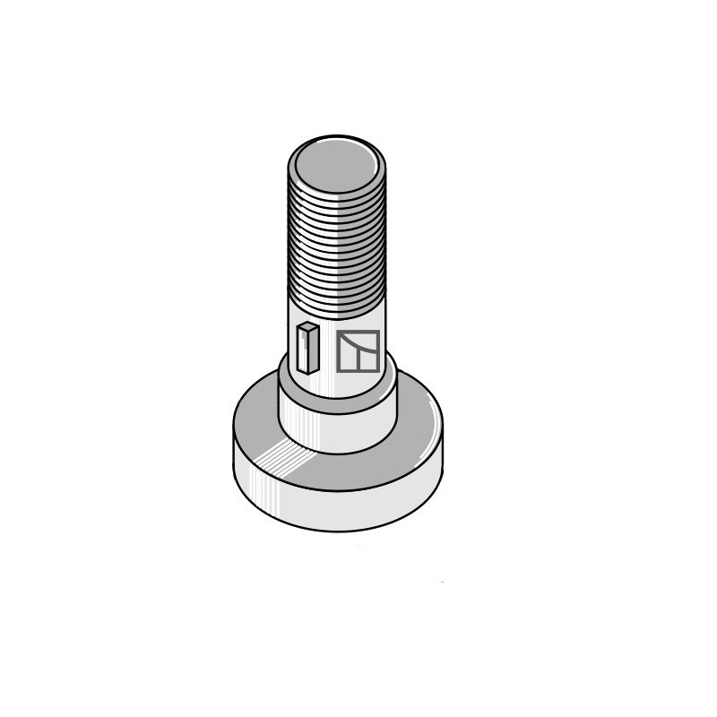 Piton pour montage avec 1 couteau - Schulte - 251-007