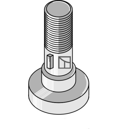 Piton pour montage avec 1 couteau - Schulte - 251-007