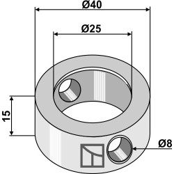 Anneau de serrage 15xØ25xØ40 - Mulag - TM60070452 - 147246