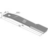 Couteau-faucheur 635mm - droit - Schulte - H401-026
