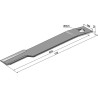 Couteau-faucheur 710mm - droit - Schulte - 401-052 / 401-032