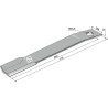 Couteau-faucheur 710mm - gauche - Schulte - 401-048 / 401-028