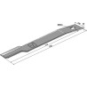 Couteau-faucheur 780mm - droit - Schulte - H401-059