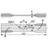 Couteau-faucheur 475mm - gauche - Ilmer