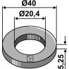 Rondelle Ø40x5,25xØ20,4 - Hymach
