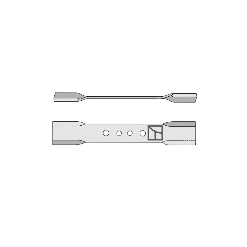 Couteau faucheur 690mm - gauche - Fischer