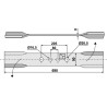 Couteau faucheur 690mm - gauche - Fischer