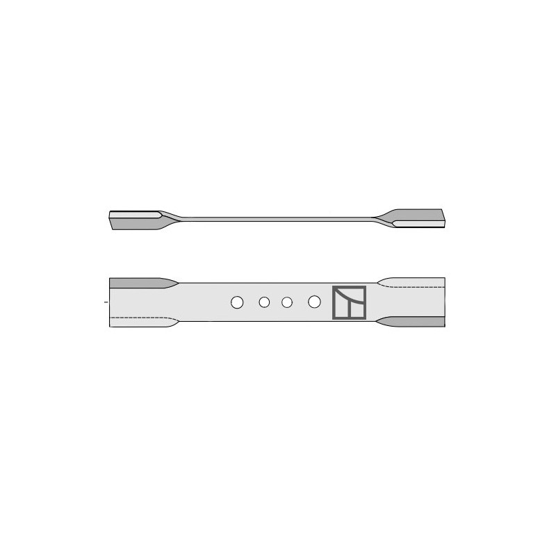 Couteau faucheur 800mm - droit - Fischer