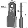 Couteau torsadé 210x70mm - Fischer