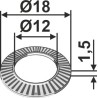 Rondelle Ø18x1,5xØ12 - AS Motor