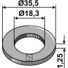 Rondelle Ø35,5x1,25xØ18,3 - AS Motor