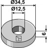 Rondelle Ø34,5x6xØ12,5 - Kuhn - 80251336
