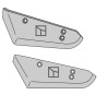 Soc pour arracheuse de betteraves, modèle gauche - Stoll - 1513530