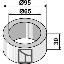 Pièce intercalaire - 30mm