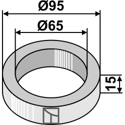 Pièce intercalaire - 15mm