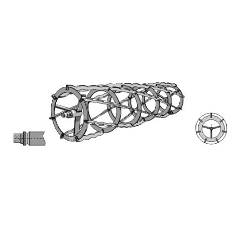Rouleaux cage à barre lisses - 560 - Kongskilde - 103018005