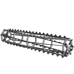 Rouleaux cage à barres crénelées avec arbre Ø25 - 1150mm