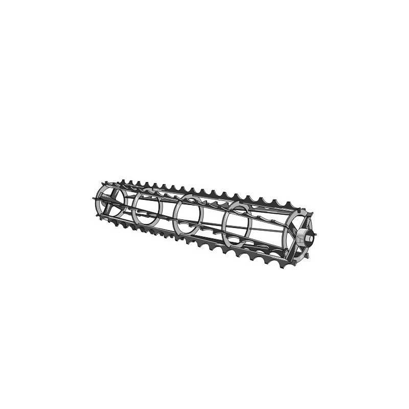 Rouleaux cage à barres crénelées avec arbre Ø25 - 1150mm
