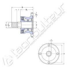 Palier SKF BAA-0005 - Rabe - 9031.40.12