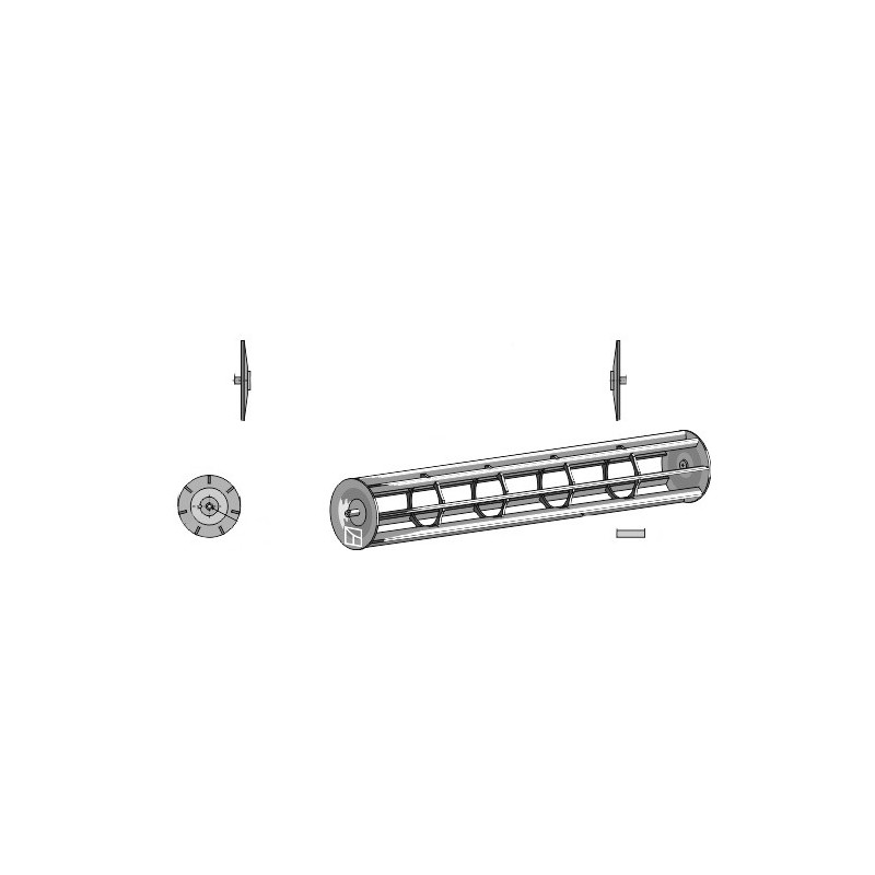Rouleaux cage à barres lisses - 1944mm - Lemken - 4230849
