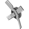 couteau en croix