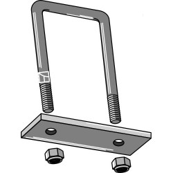 Ètrier de fixation pour cadre 120x120