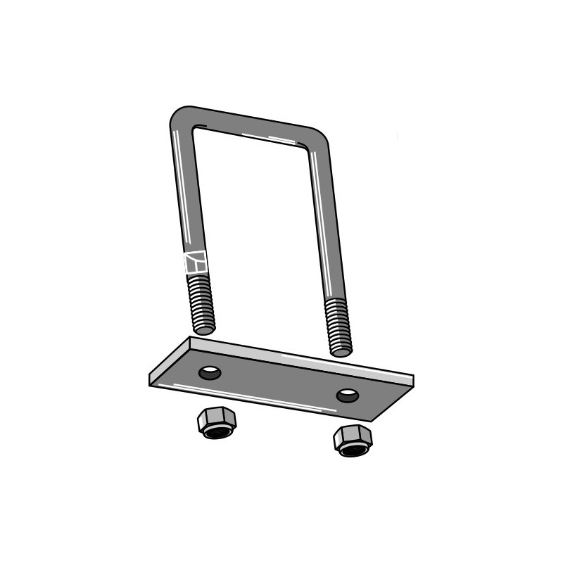Ètrier de fixation pour cadre 120x120