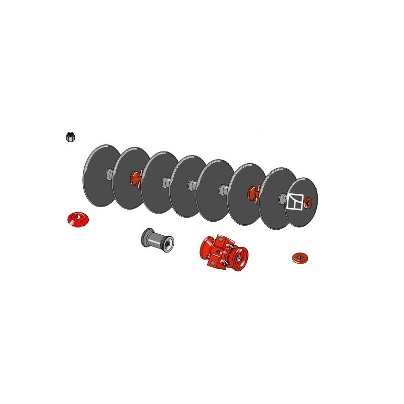 Train de disques assembly avec disques lisses Ø610