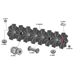 Train de disques assembles avec disques ondulés Ø450