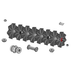 Train de disques assembles avec disques ondulés Ø450