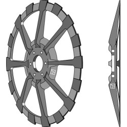 Roue pour arracheuses de betteraves type WIC - WIC - 53867 / 63870