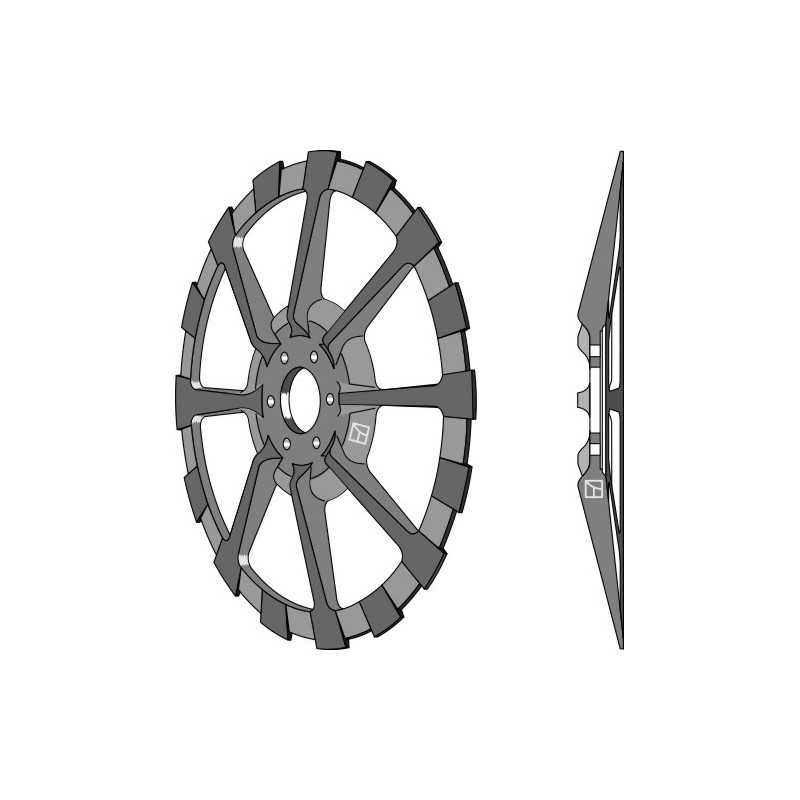 Roue pour arracheuses de betteraves type WIC - WIC - 53867 / 63870