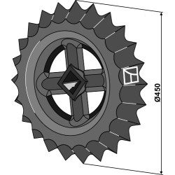 Roue dentée - Ø450mm - Güttler - 75420000