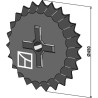 Roue dentée - Ø450mm - Güttler - 75406002